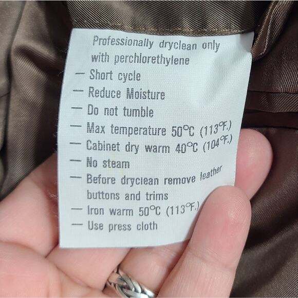 Ermenegildo Zegna For Julius Men's Brown Wool / Cashmere Blend Blazer Size 48 - Picture 4 of 7